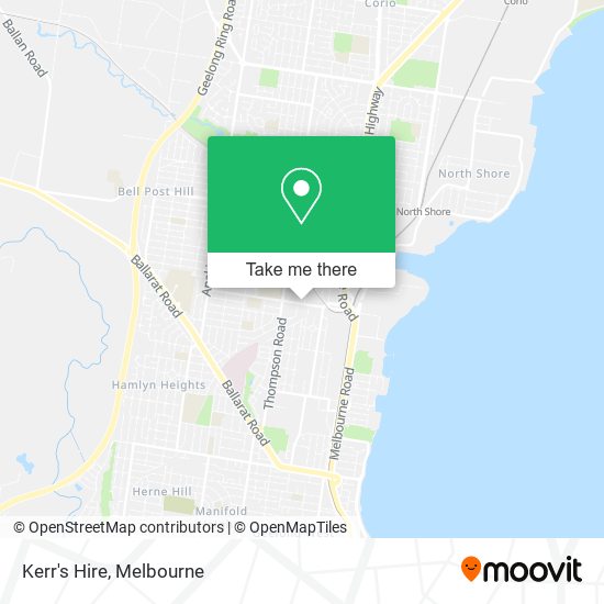 Kerr's Hire map