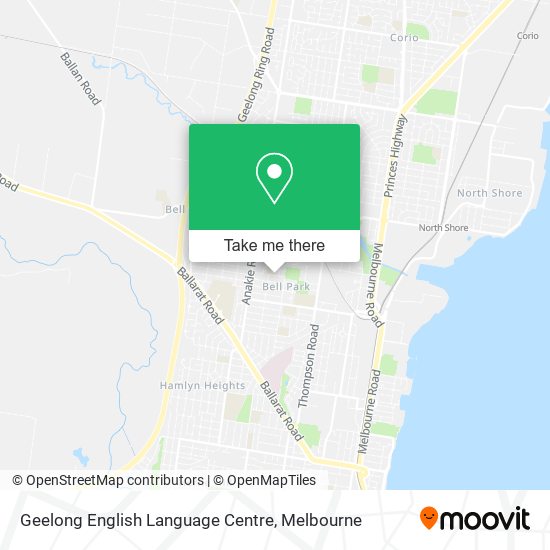 Mapa Geelong English Language Centre