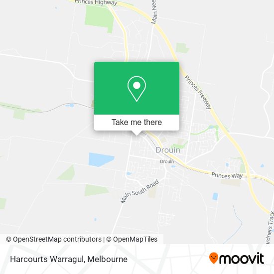 Harcourts Warragul map