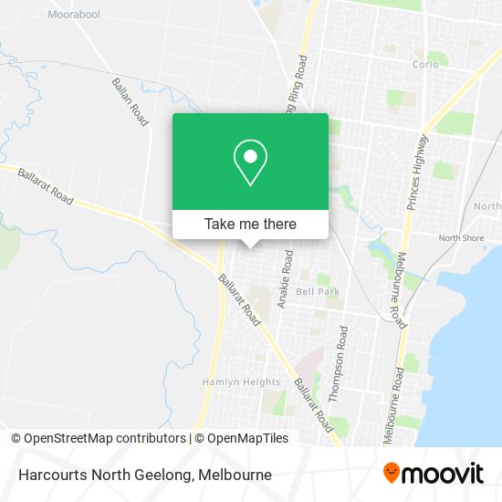 Harcourts North Geelong map