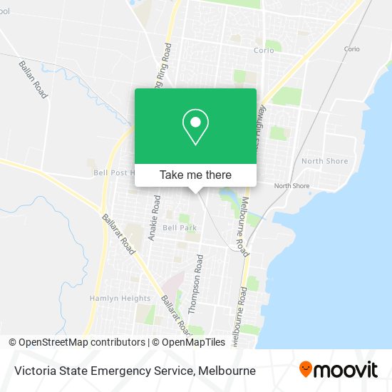 Mapa Victoria State Emergency Service