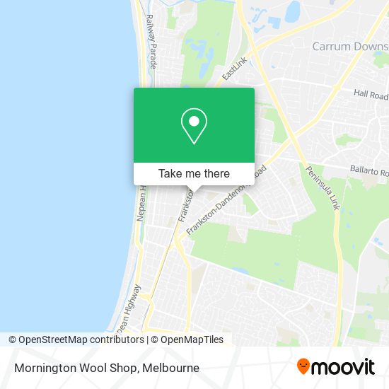 Mornington Wool Shop map