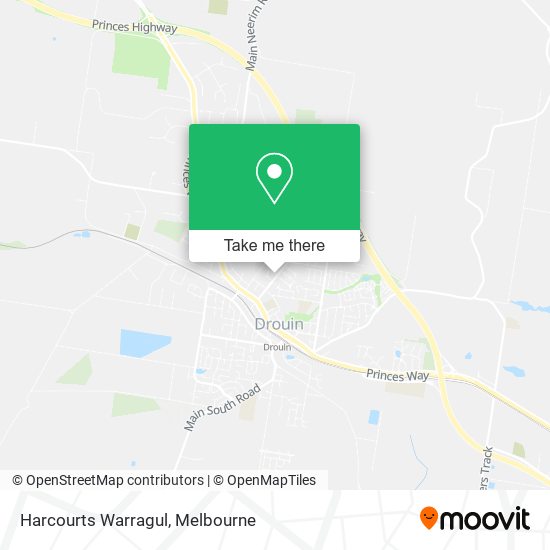 Harcourts Warragul map