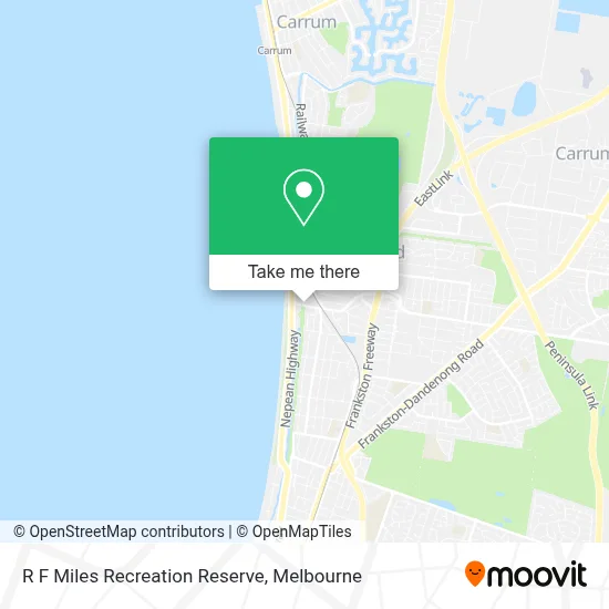 Mapa R F Miles Recreation Reserve