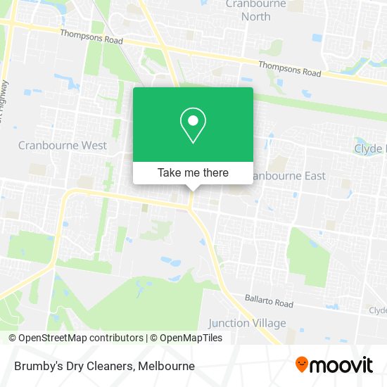 Brumby's Dry Cleaners map