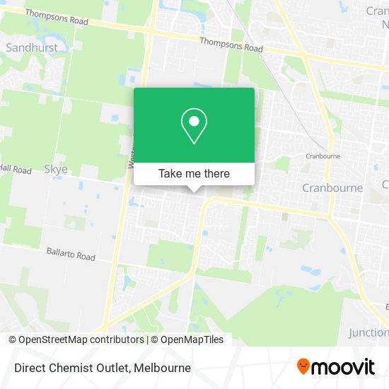 Direct Chemist Outlet map