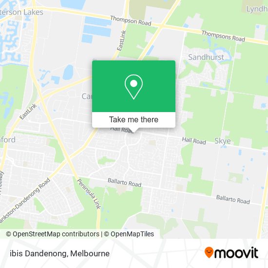 ibis Dandenong map