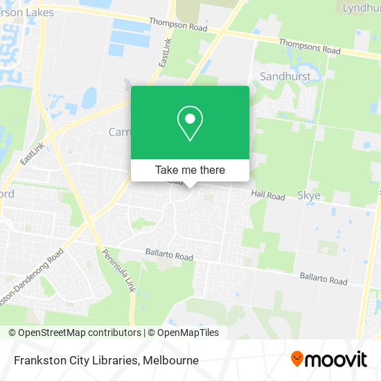 Frankston City Libraries map