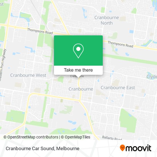 Cranbourne Car Sound map