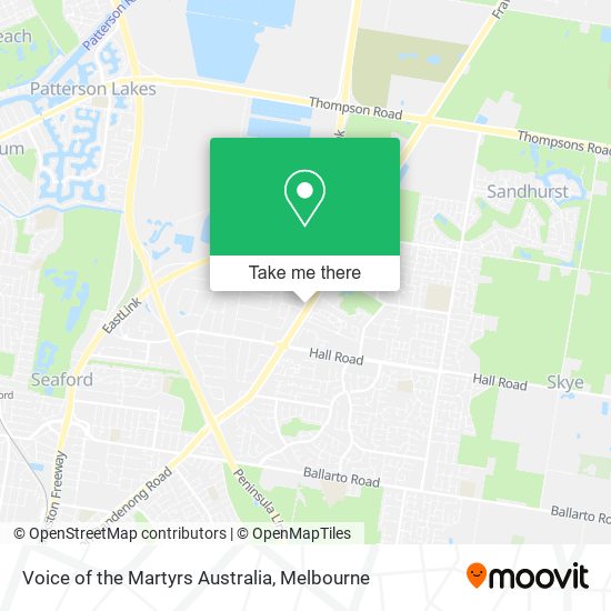 Voice of the Martyrs Australia map