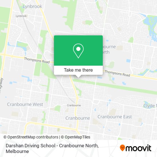 Mapa Darshan Driving School - Cranbourne North