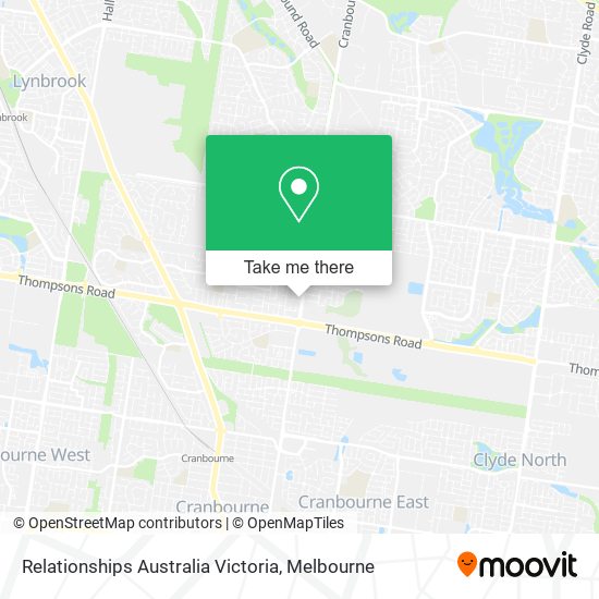 Relationships Australia Victoria map