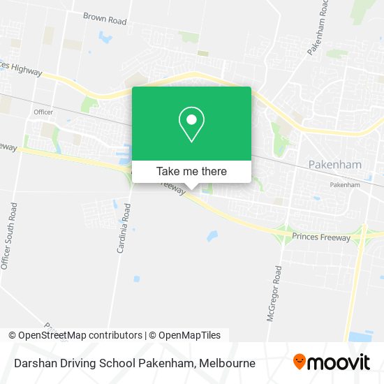 Darshan Driving School Pakenham map
