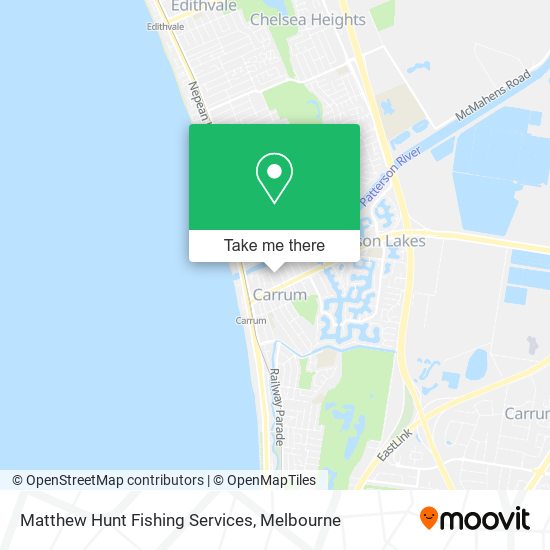 Matthew Hunt Fishing Services map