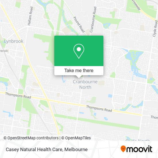 Casey Natural Health Care map