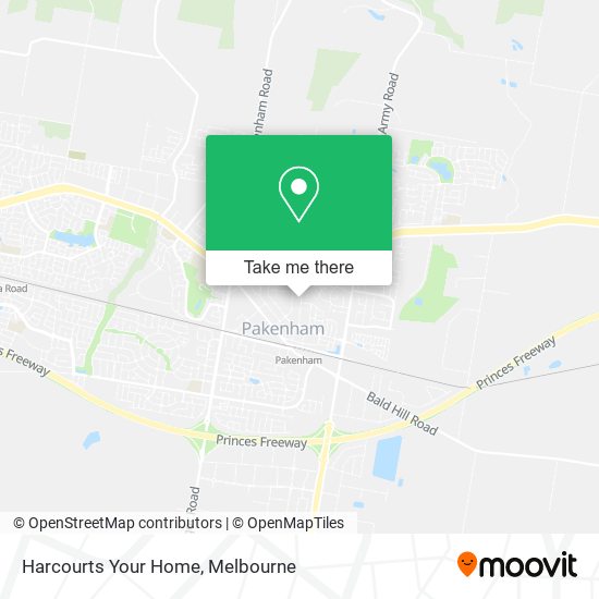 Harcourts Your Home map