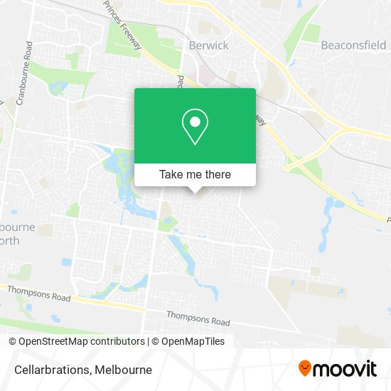 Cellarbrations map