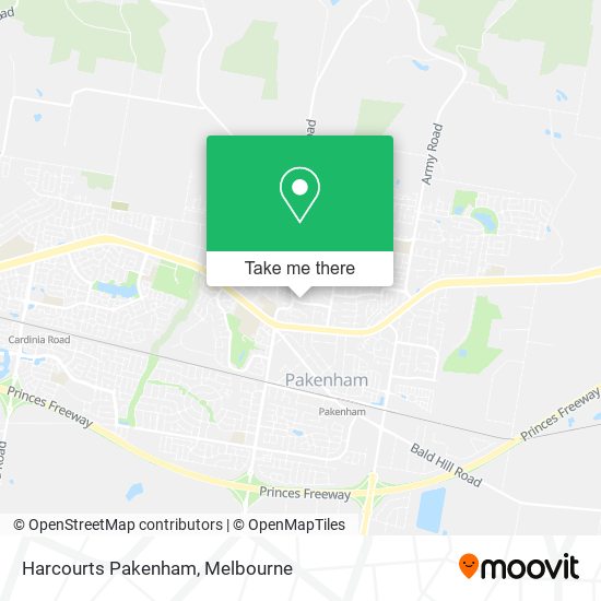 Harcourts Pakenham map