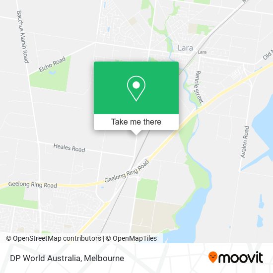 DP World Australia map
