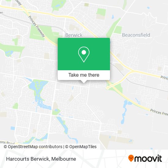 Harcourts Berwick map