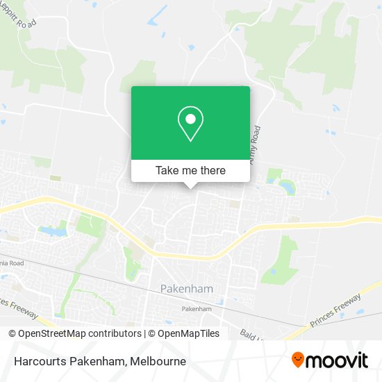 Harcourts Pakenham map