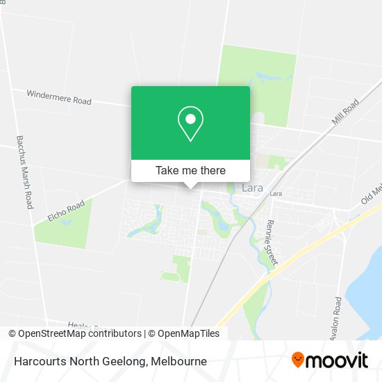 Mapa Harcourts North Geelong