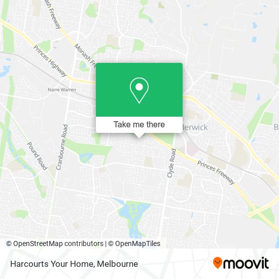 Harcourts Your Home map