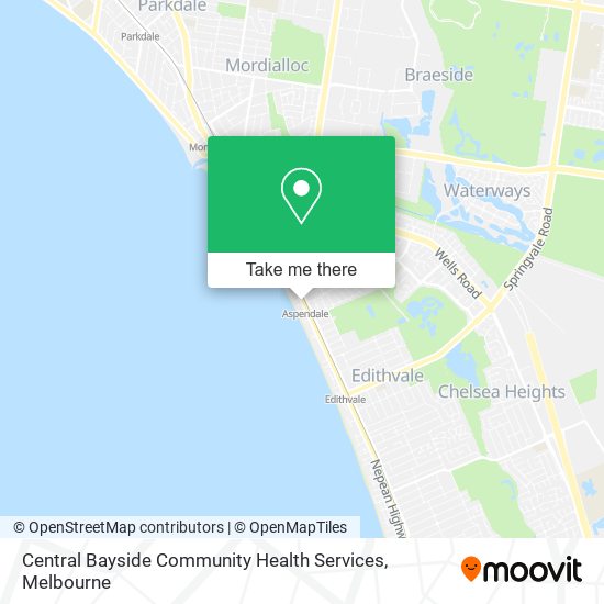 Mapa Central Bayside Community Health Services