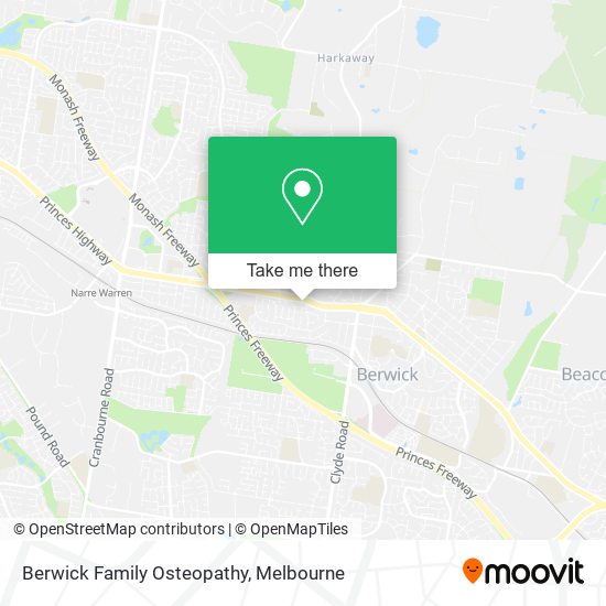 Berwick Family Osteopathy map