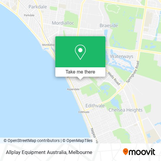 Mapa Allplay Equipment Australia
