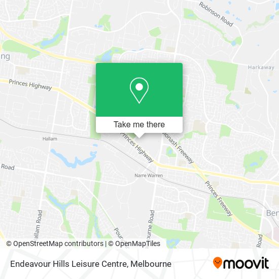 Mapa Endeavour Hills Leisure Centre