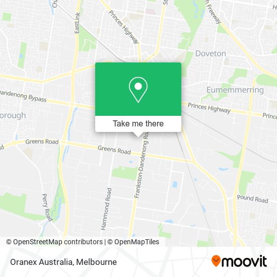 Oranex Australia map