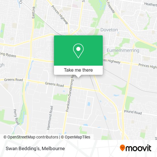 Swan Bedding's map