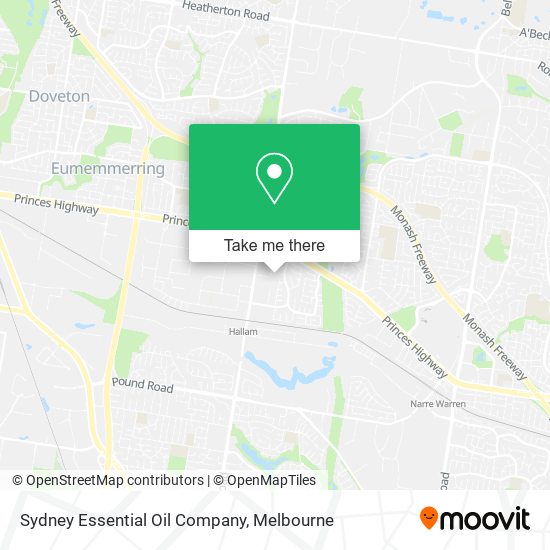 Mapa Sydney Essential Oil Company