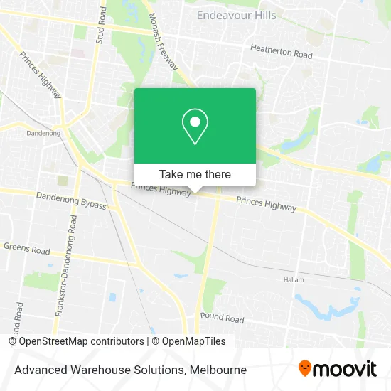 Mapa Advanced Warehouse Solutions