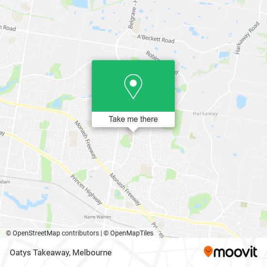 Oatys Takeaway map