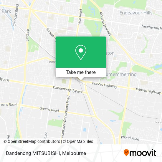 Mapa Dandenong MITSUBISHI