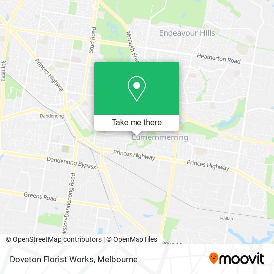 Doveton Florist Works map