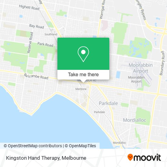 Kingston Hand Therapy map