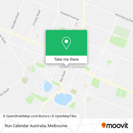 Run Calendar Australia map