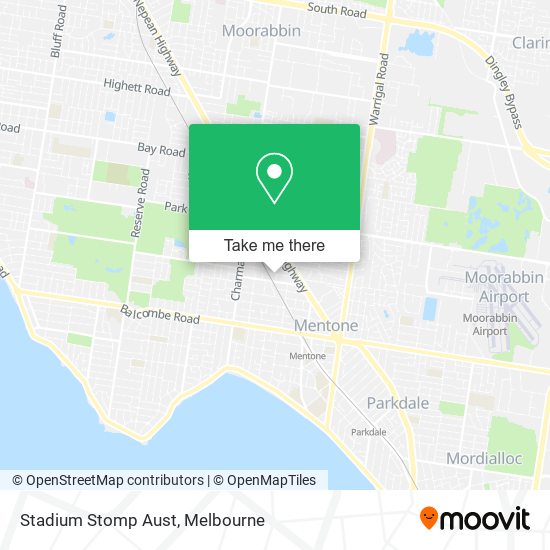 Stadium Stomp Aust map
