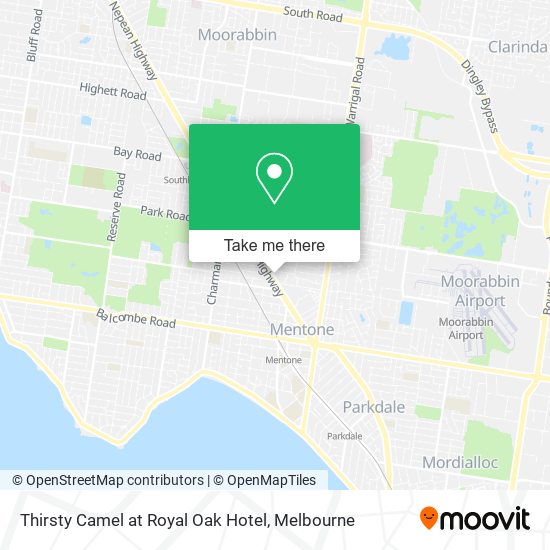Thirsty Camel at Royal Oak Hotel map