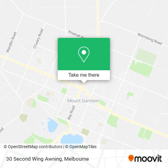 30 Second Wing Awning map