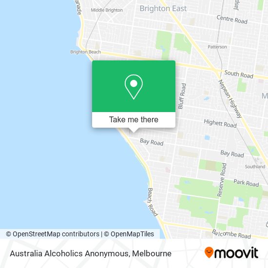 Australia Alcoholics Anonymous map