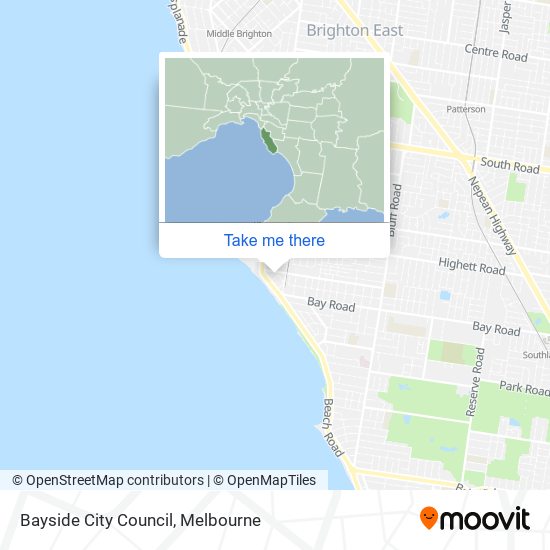 Bayside City Council map