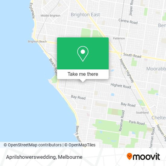 Aprilshowerswedding map