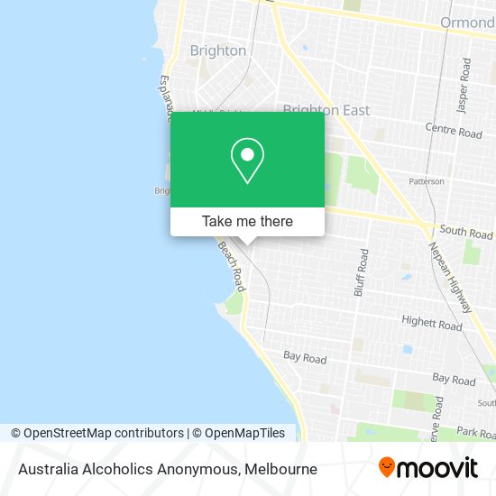 Mapa Australia Alcoholics Anonymous