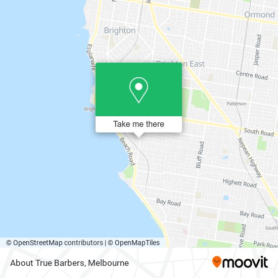 About True Barbers map