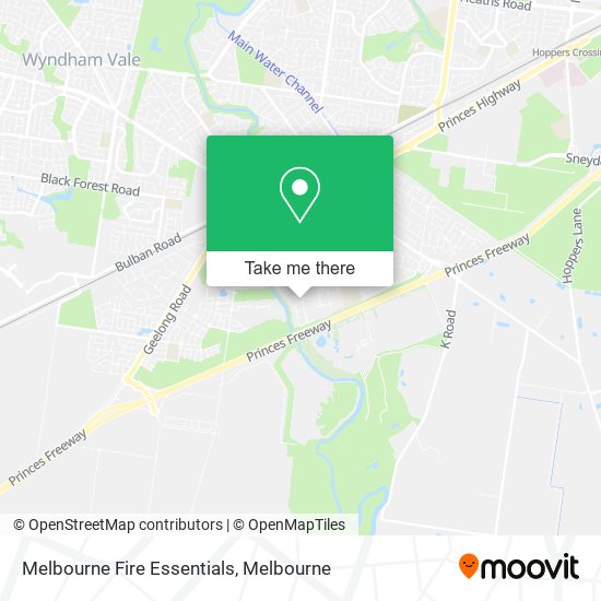 Melbourne Fire Essentials map