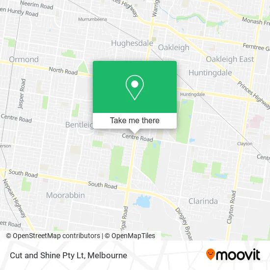 Cut and Shine Pty Lt map